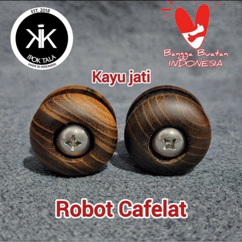 Robot Cafelat 手工木製手套啞光飾面