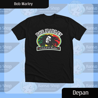 Ranso Kaos Bob Marley 致敬自由藝術 Baju Bob Marley Ska Reggae T 恤樂