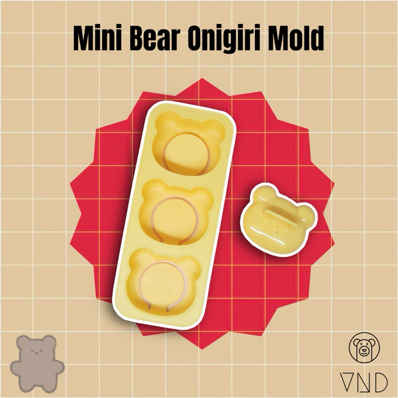 迷你熊飯糰模具 ORI 日本迷你熊頭飯模
