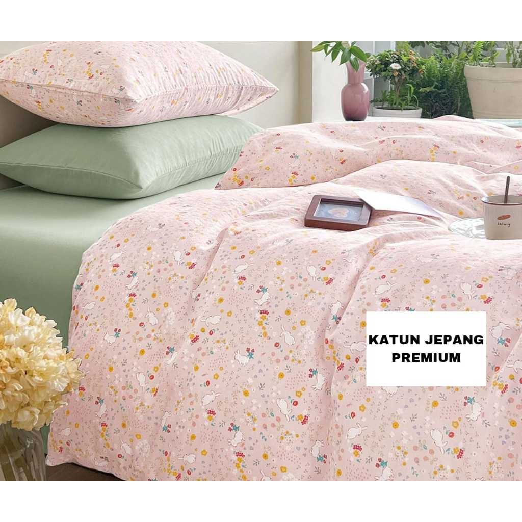 Katun 床罩套裝日本棉床單高級兒童圖案單人尺寸 90x200 100x200 120x200 柔軟軟床單 KJA32