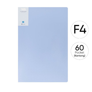 檔案檔案夾透明支架軟粉彩檔案管理器 60 張對開 F4