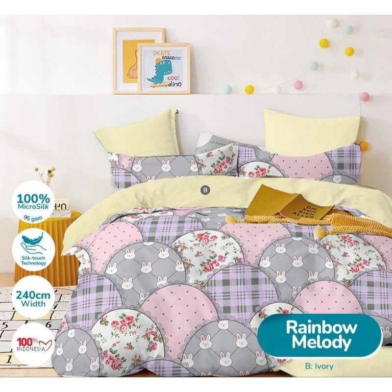 Rainbow MELODY 床單人物床單酷兒童床單