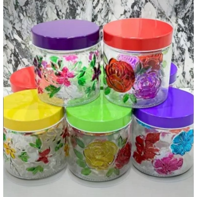 Tw9531 花卉玻璃罐/蛋糕罐