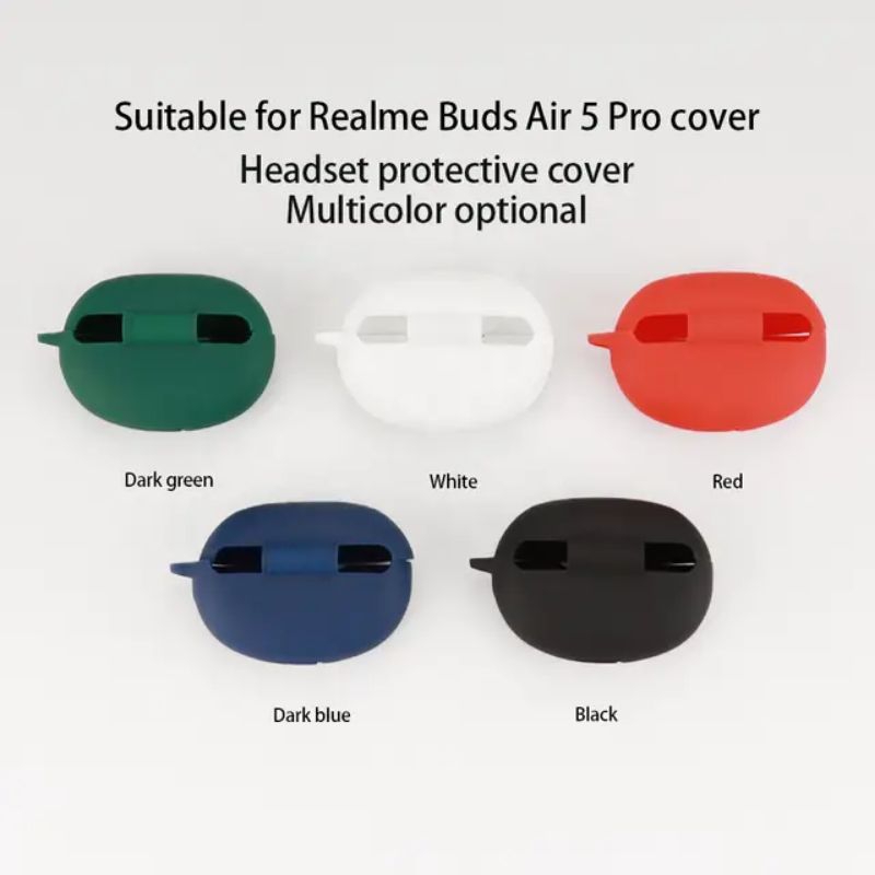 外殼保護套矽膠外殼 Realme Buds Air 5 Pro Realmebudsair5pro 登山扣