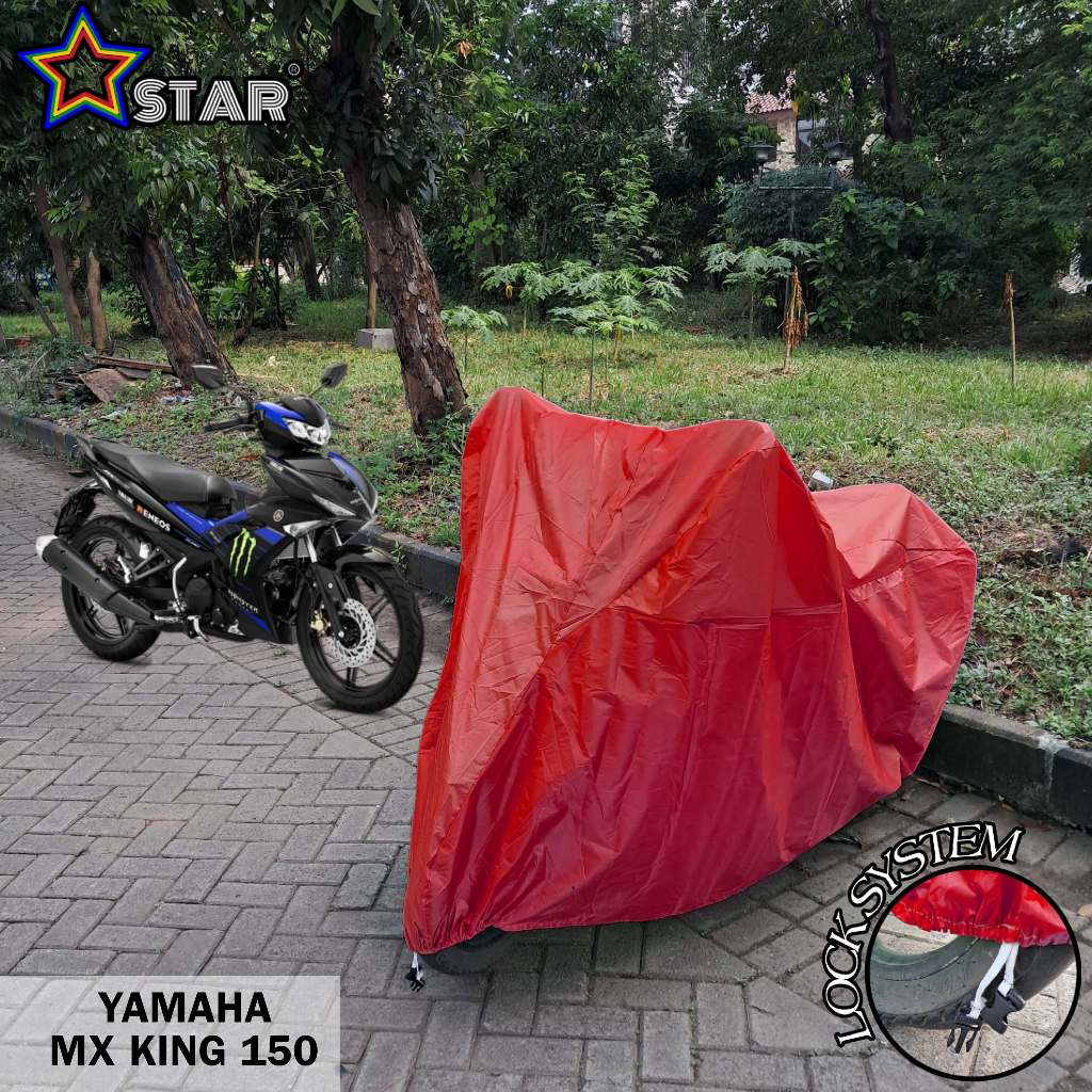山葉 Merah Yamaha MX KING 150 摩托車罩純紅色 PREMIUM 摩托車罩
