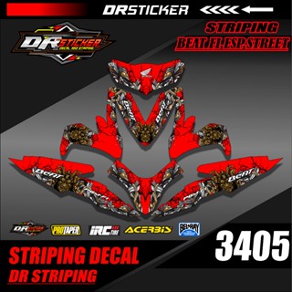 3405 貼花服裝 Honda BEAT FI,ESP/STREET 2016-2019 全身貼紙貼花 BEAT FI