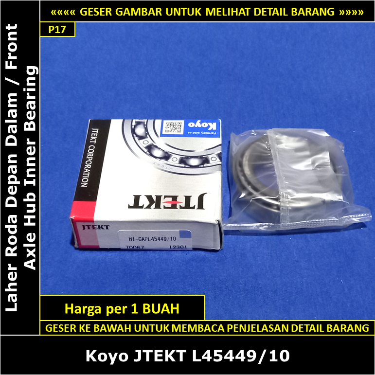 內前輪軸承軸承 Volkswagen Safari 181 182 VW Camat 1972-1978 Koyo Ja