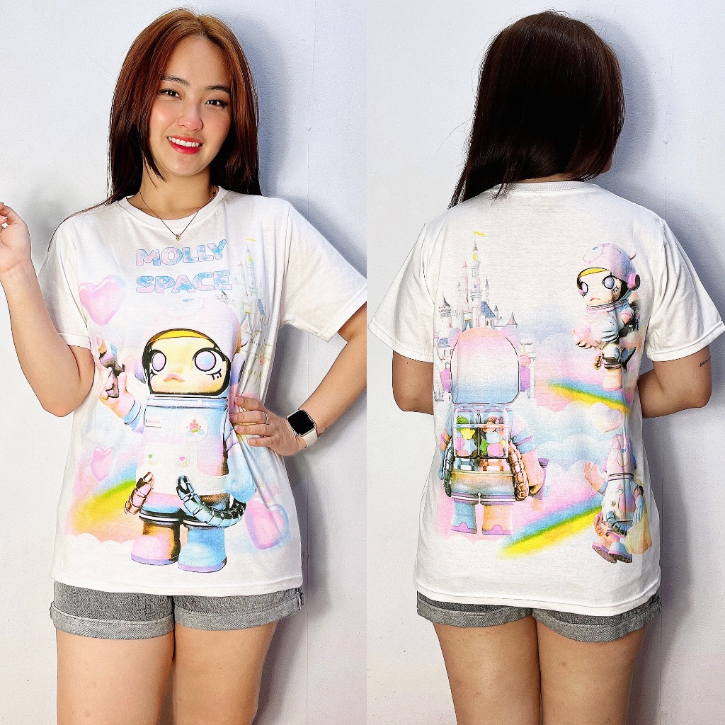113 Space Molly Care Bears 印花成人女式 T 恤倉庫