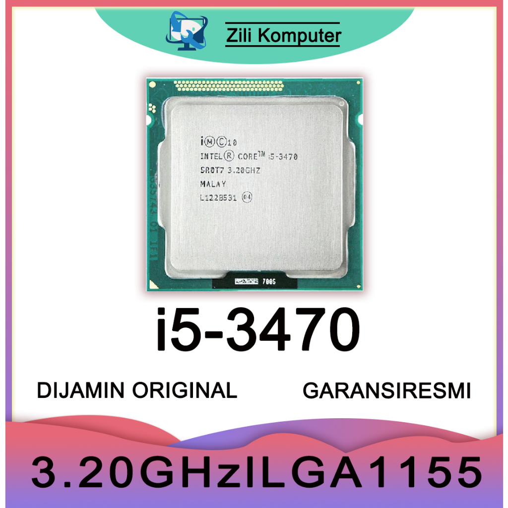 處理器英特爾酷睿 i5 3470 l PC 處理器英特爾酷睿 i5 3470 3.20 GHz lga 1155 原裝