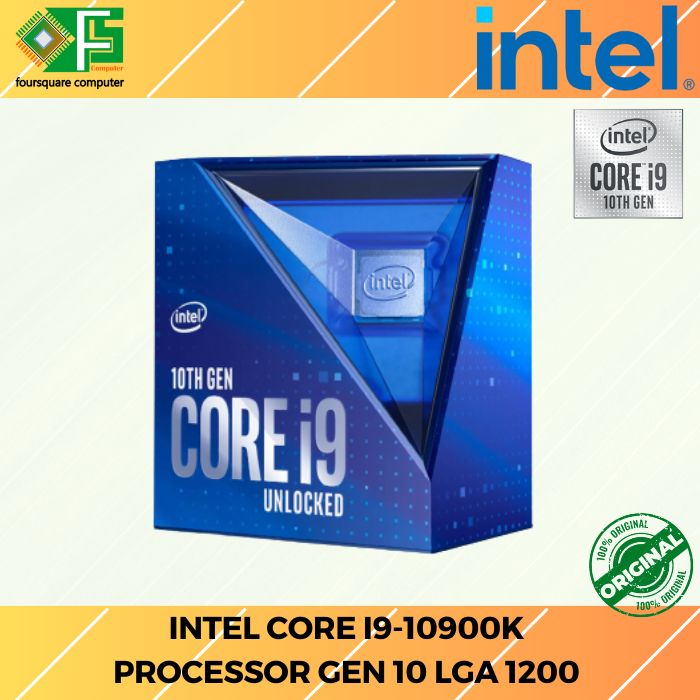 官方 LGA1200 英特爾酷睿 i9 10900K 3.70GHz 10 核 LGA1200 處理器