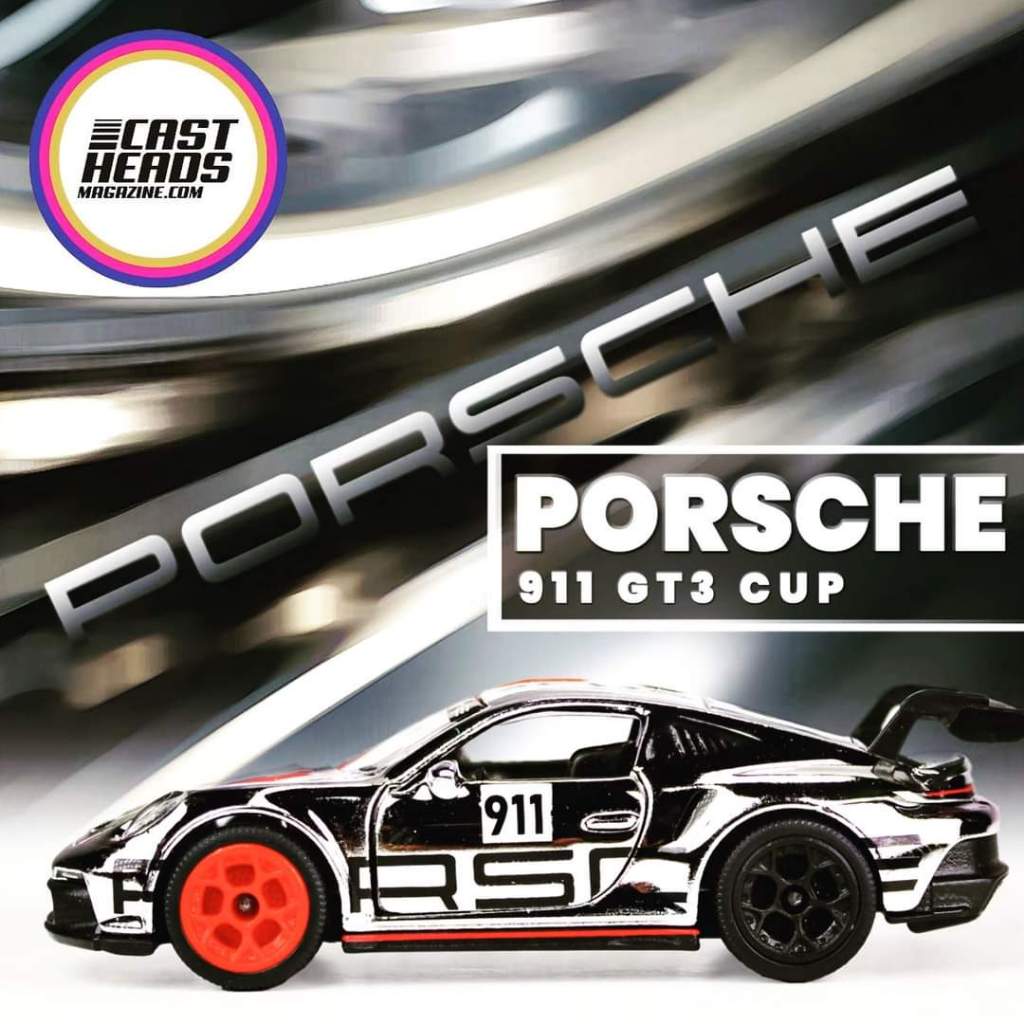 Majorette Porsche Motorsport Deluxe 911 GT3 杯鍍鉻壓鑄 Manian 兒童保