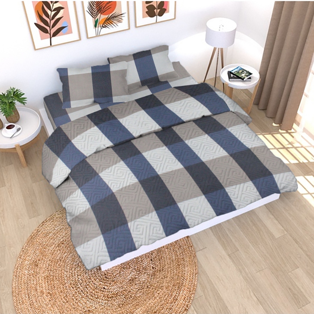 床罩套裝床罩床單 2 張尺寸 160x200 180x200 Selimut 床罩套裝圖案美學韓國 Stylys 優質