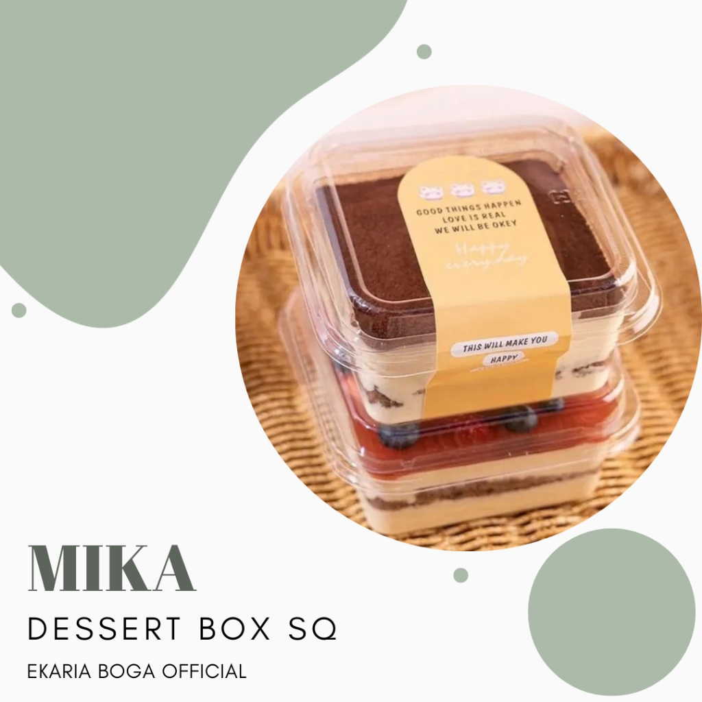 Mika 蛋糕盒塑料食品容器麵包盒甜點盒 SQ 內容 5