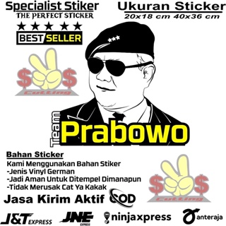 Team Prabowo 卡車車貼玻璃和車身貼紙 Team Prabowo