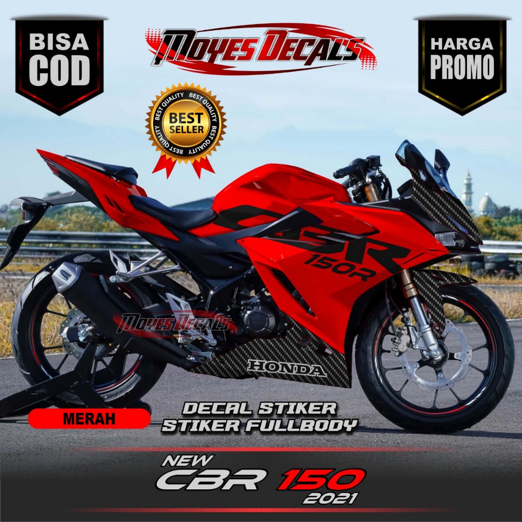 HONDA 貼花貼紙變化全身新本田 Cbr 150r Motiv Keren Antiq