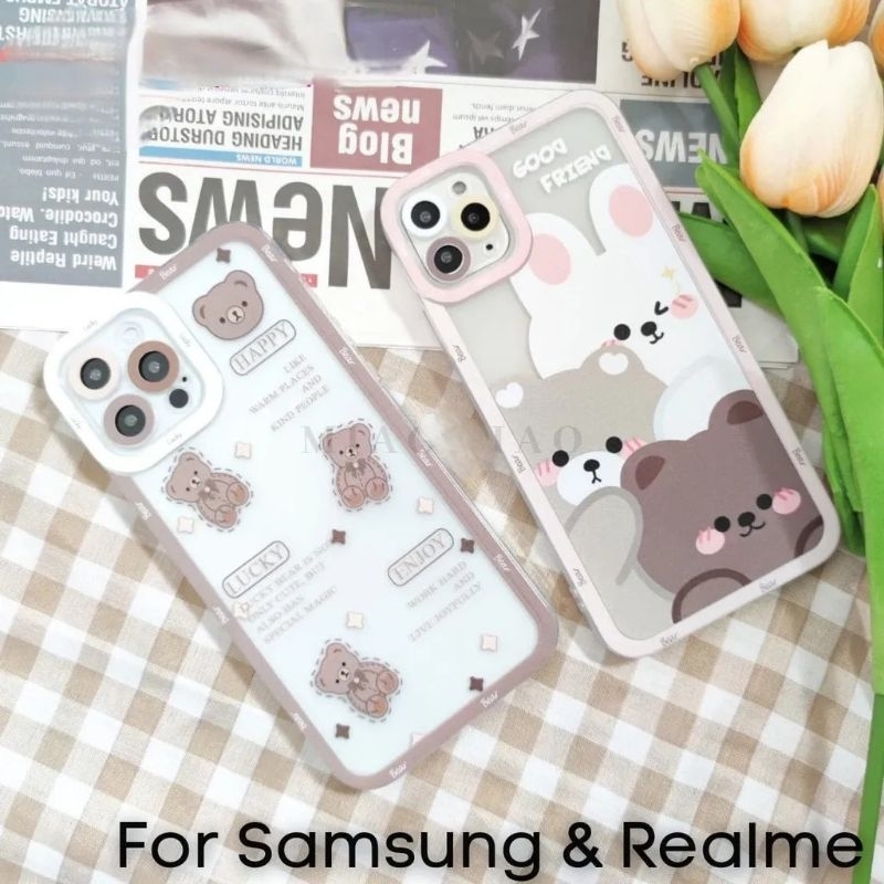 Hp 手機殼 BEAR REALME SAMSUNG J2 PRIME A03 A03S A22 4G A32 4G A