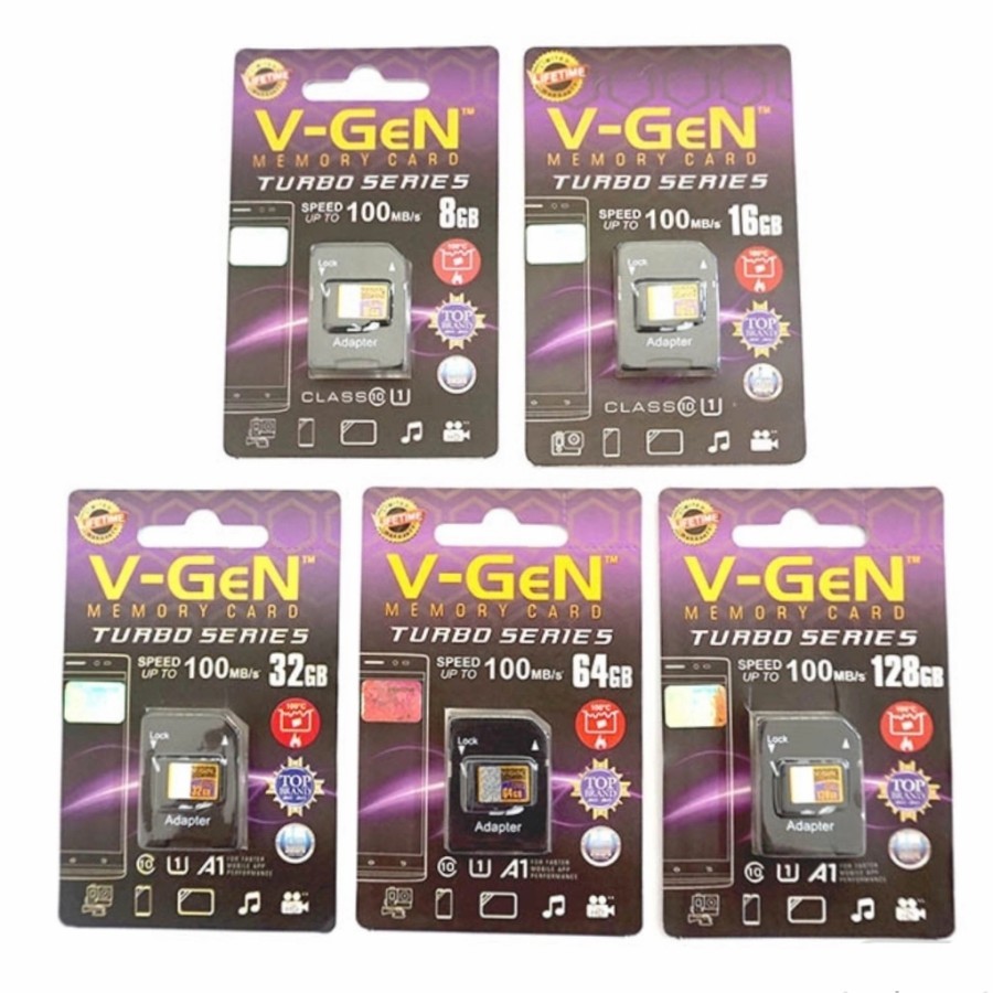 存儲卡 Vgen Micro Sd 8 16 32 64 128gb 原裝內存適配器 8gb