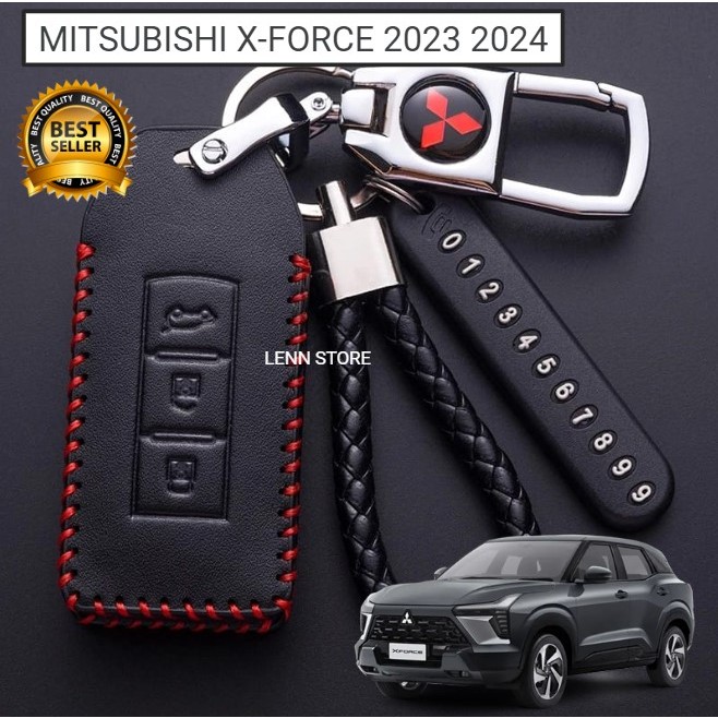MITSUBISHI 三菱 X-FORCE/XFORCE 2023 2024 皮革遙控鑰匙套