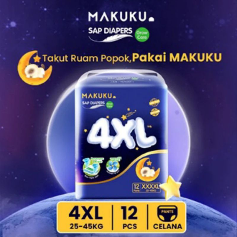 Makuku SAP 尿布成長護理褲 4XL 嬰兒尿布褲