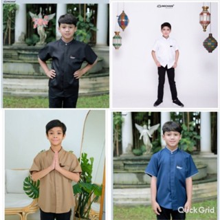 KATUN KEMEJA 穆斯林服裝男童穆斯林衣服男童棉襯衫男童2歲兒童koko 襯衫2歲兒童上衣michan fuku