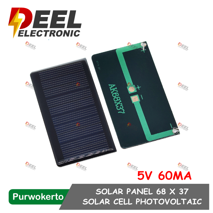 太陽能電池板 5V 60MA 68X37MM SOLAR PANEL SOLARCELL PLTS 迷你太陽能電池