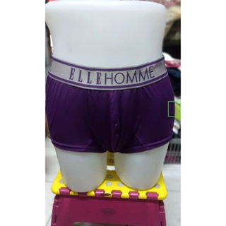 Elle Homme 平角內褲男士紫色 L 碼