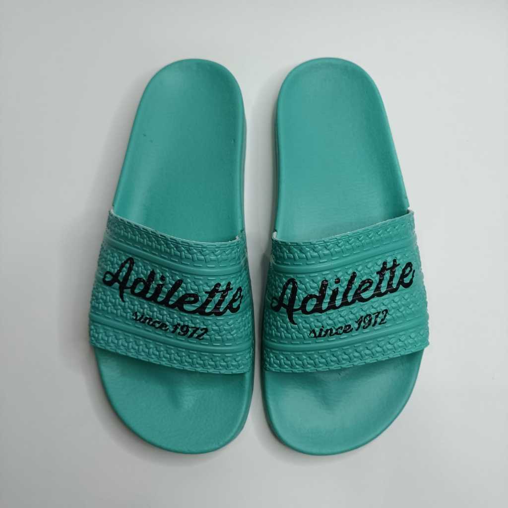 愛迪達 Adidas Adilette Since 1972 男式女式拖鞋綠色綠松石 37-44 優質