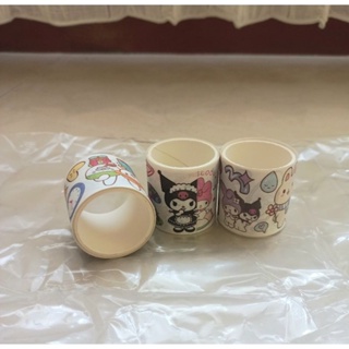 三麗鷗 3 件套 WASHI TAPE SANRIO TAPE 裝飾日記本日記本裝飾絕緣彩色圖片貼紙貼紙可愛膠帶 KUR