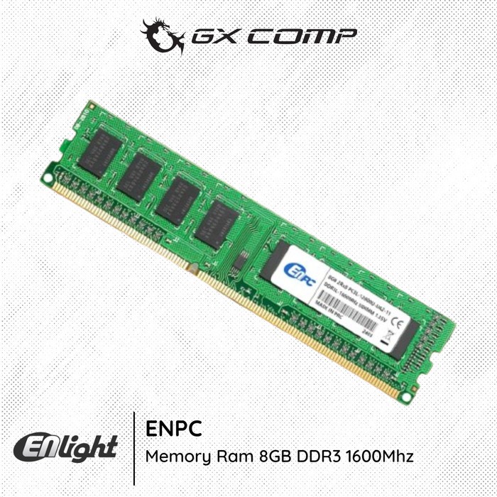 Enpc Longdimm DDR3 8GB 1600Mhz 內存 Ram 8GB PC 1600