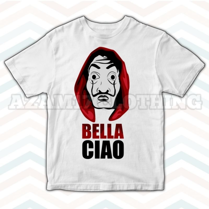T恤t恤童裝bella CIAO Song FREE兒童和成人姓名T恤BELACOW男女童面具衣服