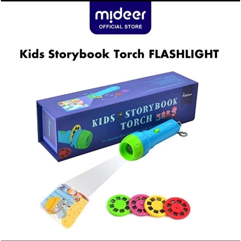 Mideer KIDS STORYBOOK TORCH 兒童電動手電筒益智玩具