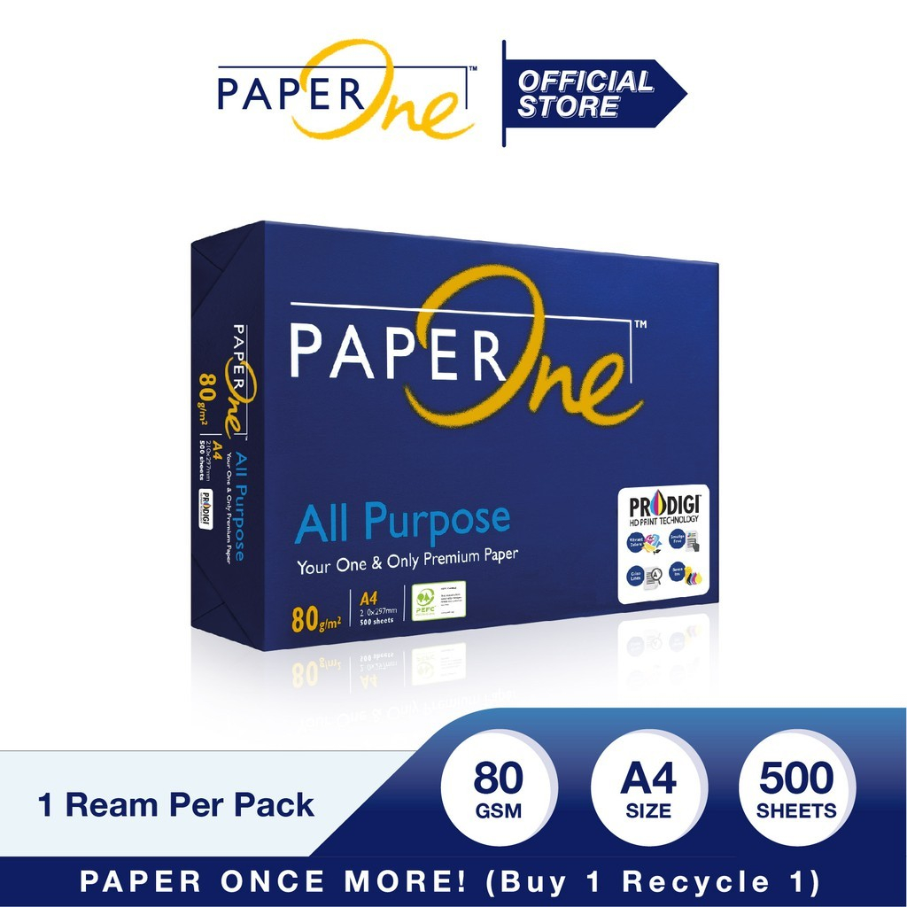 Paperone A4 紙 80gr 通用 1 令 HVS A4 紙複印紙