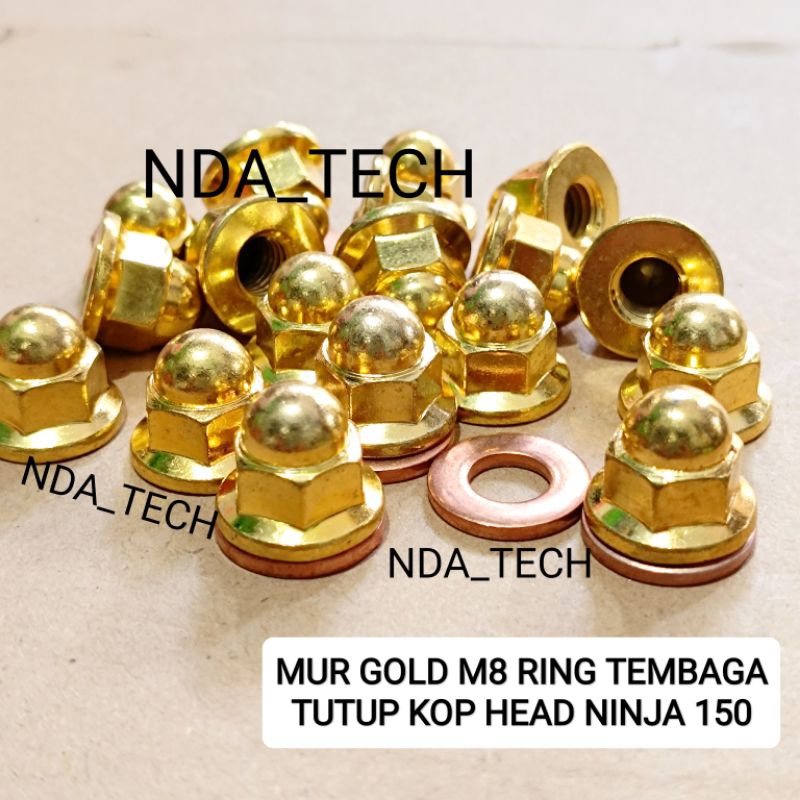 Ninja HEAD Nut 150R RR SS 頭蓋螺母 KAWASAKI NINJA SS RR R 150 銅環