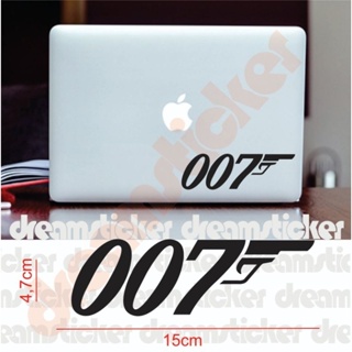 切割貼紙 007 詹姆斯邦德標誌貼紙筆記本電腦 MacBook 貼花