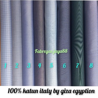 Kemeja KATUN 優質意大利棉面料 giza 棉光滑柔軟的襯衫材料