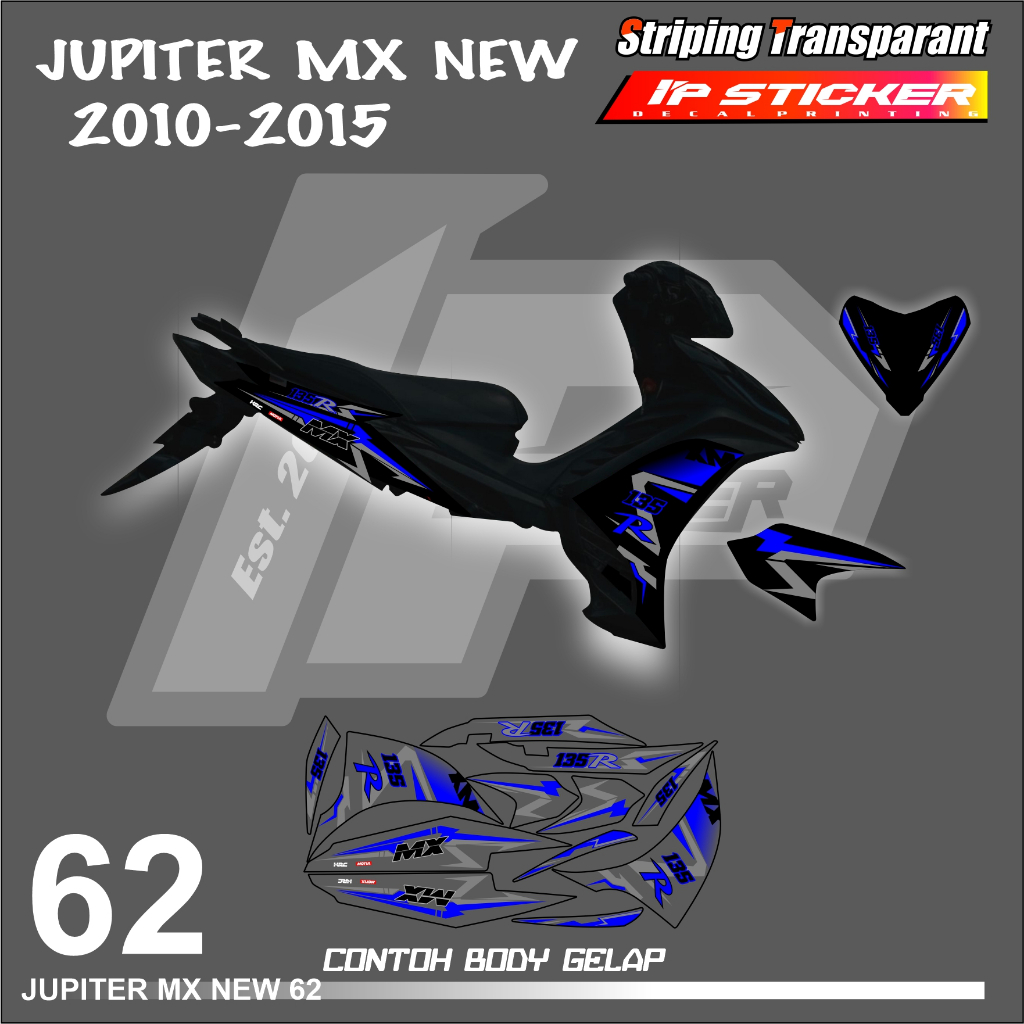 山葉 Jupiter MX 135 NEW YAMAHA JUPITER MX 摩托車條紋貼紙新貼紙清單表簡單顏色變化全