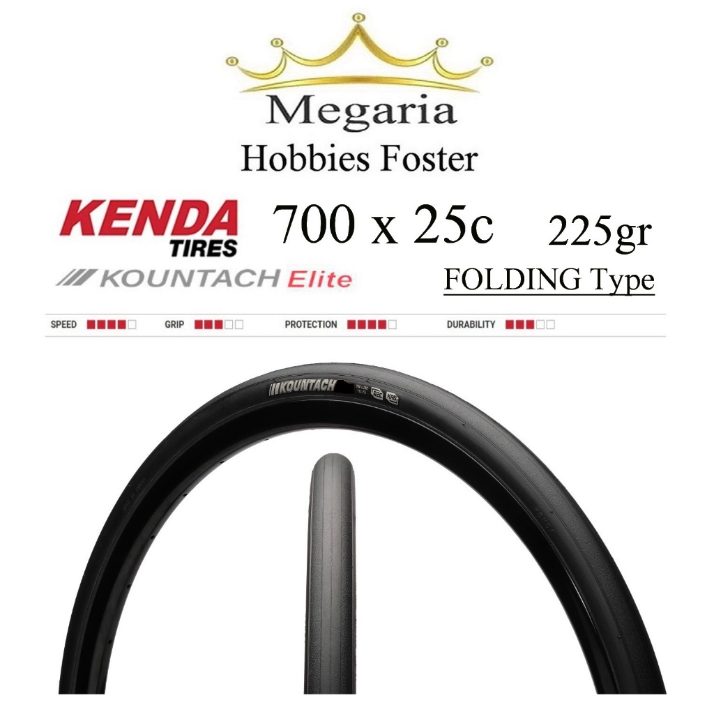 建大 Kenda KOUNTACH Elite 700x 25c 折疊輪胎 K1092 公路自行車自行車輪胎