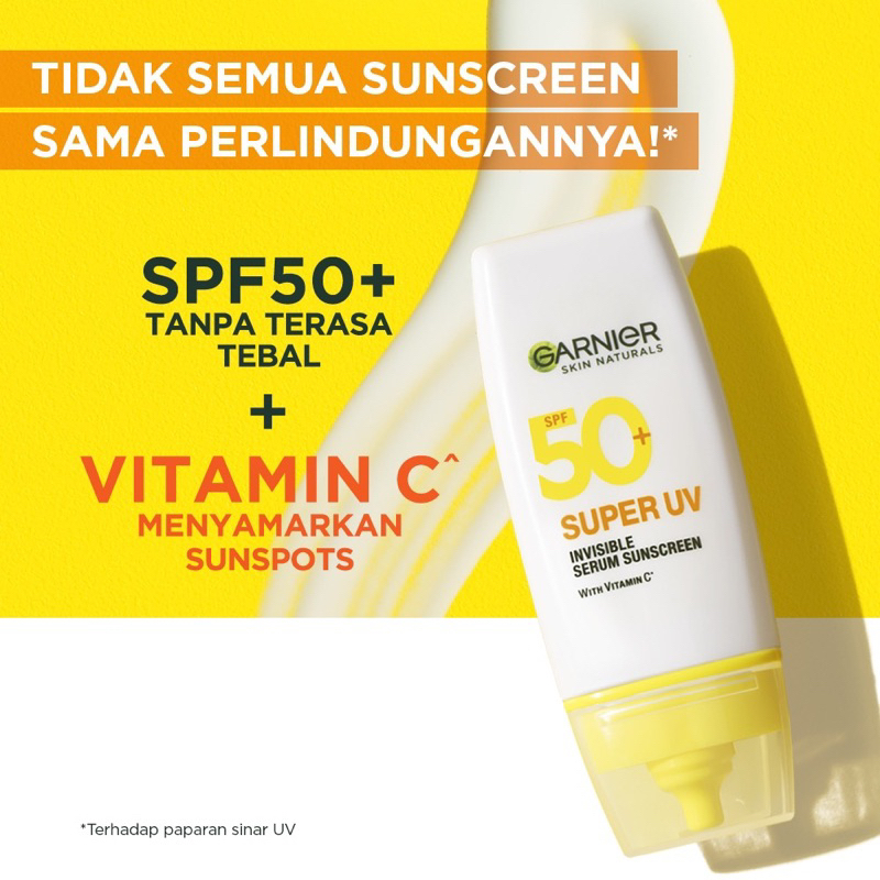 Garnier Super UV 隱形精華防曬霜 SPF 50 PA 維生素 C 護膚 30ml