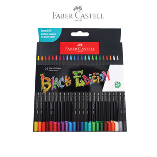 Faber Castell 黑色版彩色鉛筆長度 12 色 24 色彩色鉛筆