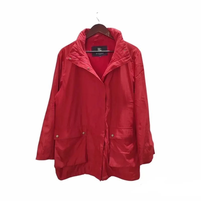 Merah Bb 派克大衣夾克紅色 L 碼