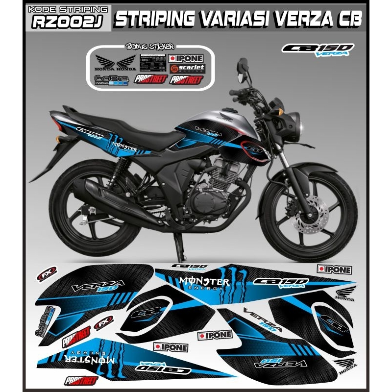 HONDA 貼紙變化本田 150 CB Verza 條紋 Verza CB 150