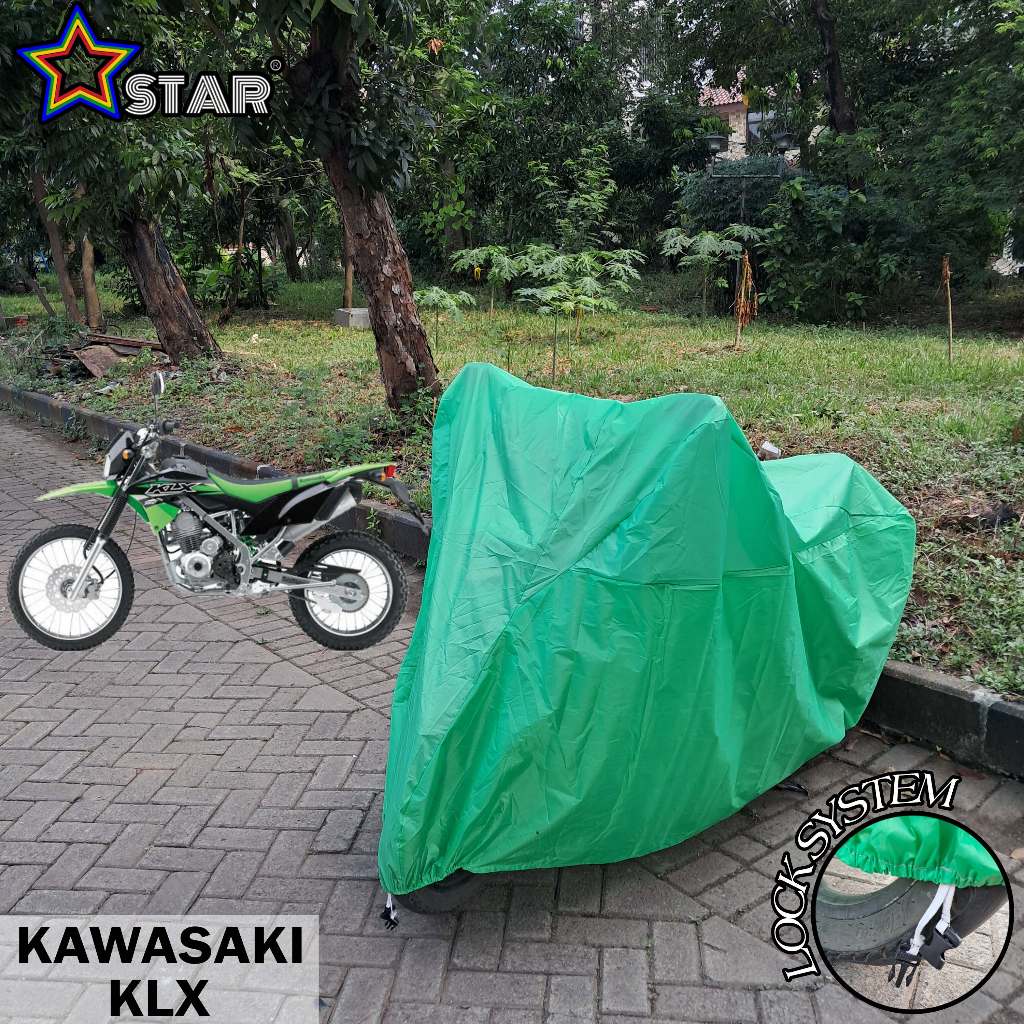 KAWASAKI Hijau 川崎 KLX 摩托車罩純綠色 PREMIUM 摩托車罩