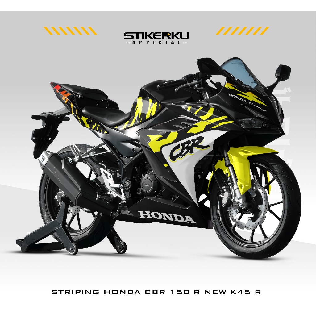 HONDA 條紋 Semifull CBR 150 R 全新圖案貼紙貼紙庫存貼花 Semifull 貼花貼紙圖形摩托車本