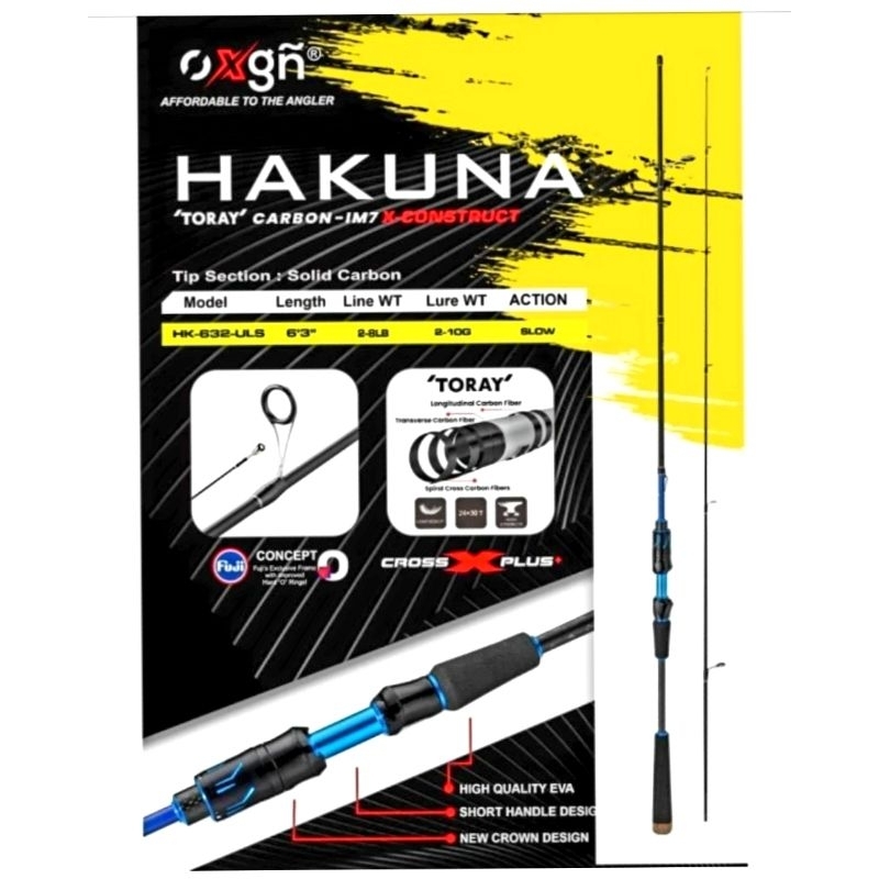 Oxgn hakuna 632UL 釣魚竿