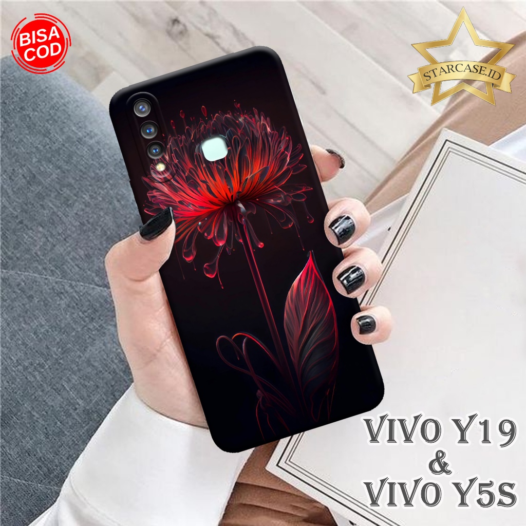 HP 手機殼 Vivo Y19 Vivo Y5s 最新花卉手機殼 Vivo Y19 Vivo Y5s 保護性惠普手機配件