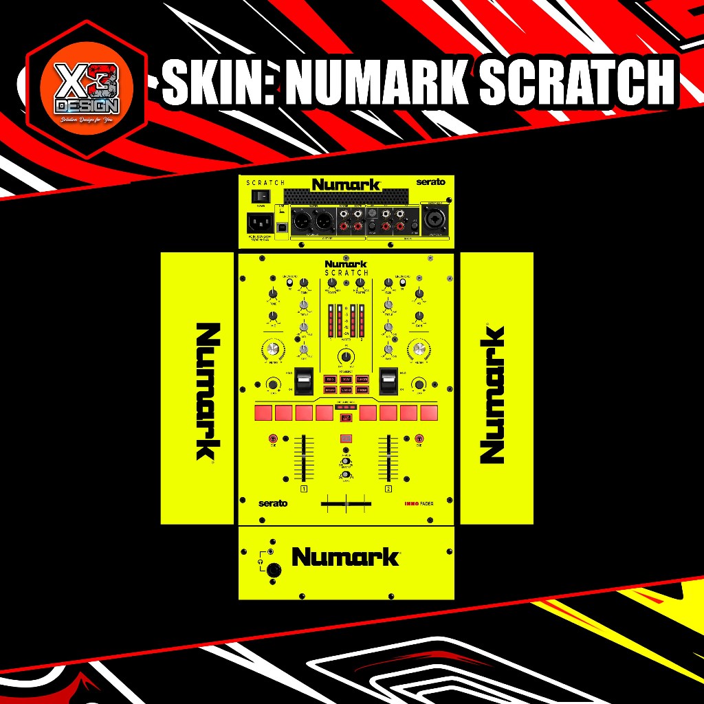 Skinz DJM NUMARK SCRATCH 所有變體顏色定制