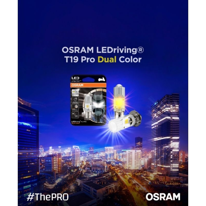 歐司朗 Putih Led 燈 OSRAM T19 Pro 雙色白色黃色 Mio J Z S M3 Fino Soul