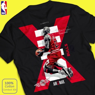 Michael Jordan Air Mail 男式 NBA 籃球 T 恤 Distro Original 棉質精梳 3