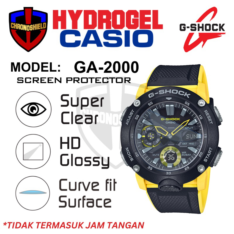 防刮卡西歐 G-Shock GA 2000 ga2000 水凝膠手錶