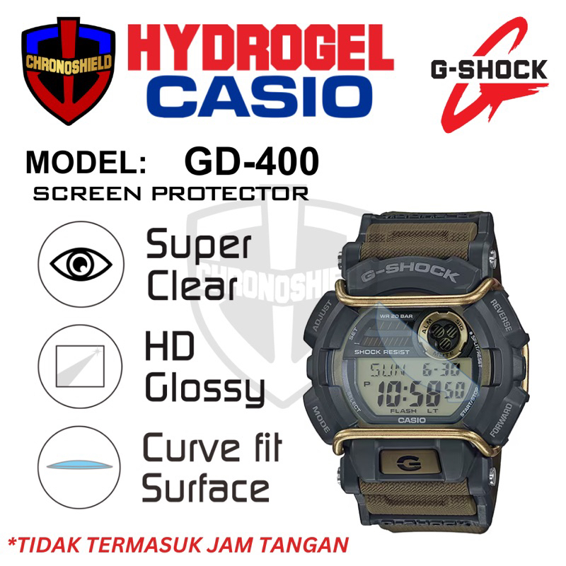 防刮卡西歐 G-Shock GD400 水凝膠手錶